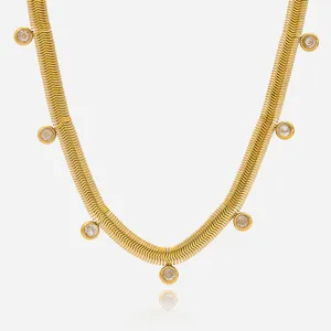 Scratch Resistant Stainless Steel Necklace With Titanium Nitride Barrier thumbnail-1