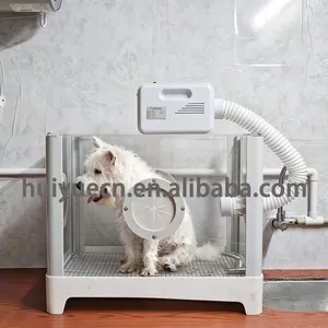 Pet Bathing, Drying, and Defecation Integrated Cage | No Need to Worry About Defecation During Bathing or Drying thumbnail-1