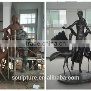 2016 New Large Outdoor Bronze Lady Sculpture Modern Figure Vivid Sculpture thumbnail-2