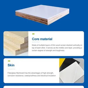 FRP PET Composite Panel Automotive Interior Trim Door Panel Lightweight Eco-Friendly Car Decoration FRP Sandwich Panel thumbnail-4