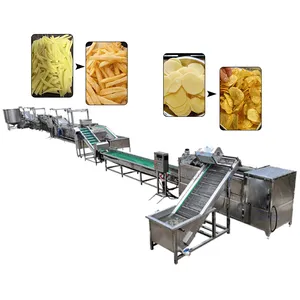 Automatic Potato French Fries Frying Line Machine Industrial Potato Chip Processing Line EPC thumbnail-1