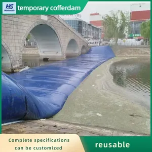Custom Size PVC Temporary Cofferdam Durable Water Barrier For Lake Water Control Construction thumbnail-4