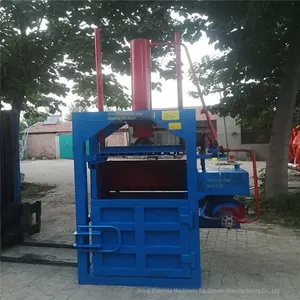 Vertical 30-ton Medicinal Material Baler, Hydraulic Woven Bag Bundling Machine, Hydraulic Baler for Waste Film Scraps thumbnail-1