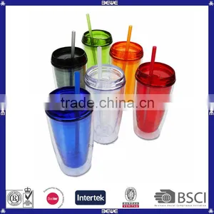 Hot Sell Customized Double Wall 16oz Cheap Price Plastic Tumbler Mug thumbnail-2