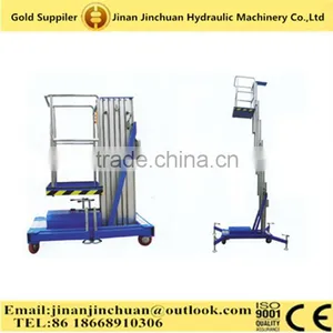 Aluminium Single Mast Mobile Electric Hydraulic Telescopic Lift thumbnail-1