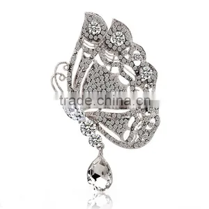 Black Color Insect Wing Shape Brooch thumbnail-3