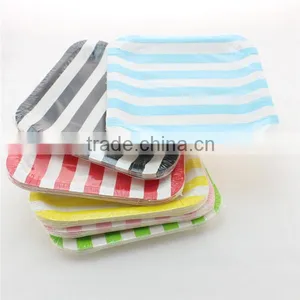 7 Inch Party Disposable Paper Plate Raw Material Quality Choice thumbnail-1