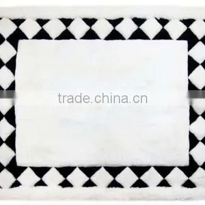 ALPACA FUR RUG - GEOMETRIC DESIGN - 2 thumbnail-1