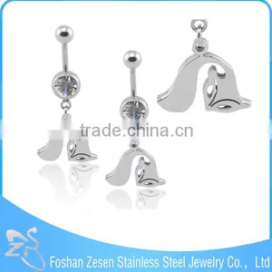 Fashionable Design Nickel Free Wholesale Hanging Fox Racing Belly Button Rings thumbnail-1