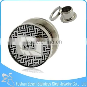 Christmas Stainless Steel Tunnels Piercing Jewelry Ear Flesh Tunnel thumbnail-1