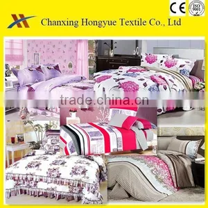 Microfiber 100polyester Pigment Printed Brushed Fabric for Home Textile Plain Fabric for Bedding thumbnail-2