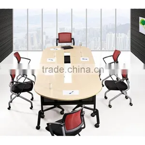 Modern Design Folding Training Table With Wheels thumbnail-2