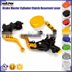 BJ-LS-006 CNC Billet Brake Clutch Master Cylinder Reservoir Lever Universal thumbnail-1