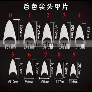 New Arrivals Salon DIY Natural Acrylic Nail Tips, Full Cover False Stiletto Nails,500 Pcs+100 Pcs Fake Nail Tip+10 Sizes Quality Choice thumbnail-1