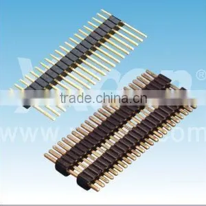 1.27mm Pitch Single Row Straight With One or More Plastic Bar Brass Pin Header Connector thumbnail-1