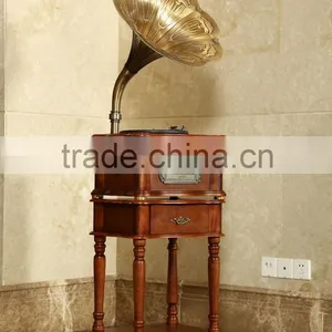 Kellogg Acoustic Phonograph Record Player Manufacturer Vinyl Machine Retro Wooden Crafts National Shipping thumbnail-2