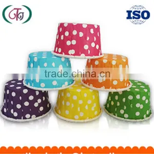 PE Paper Cupcake Liners Roll Up Mouth Baking Cup for Cakes thumbnail-4