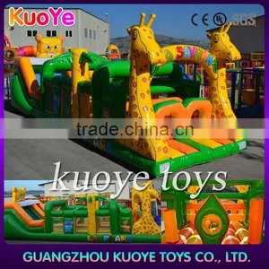 China Manufacturer Baby Inflatable Obstacle Courses, Children Jumping House Animals Obstacle With Tunnel,juegos Inflables China thumbnail-1