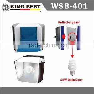 KINGBEST 40cmX40cm Cube Soft Box Flash Bracket Photo LED Studio Shooting Tent Lighting Shooting Box thumbnail-2
