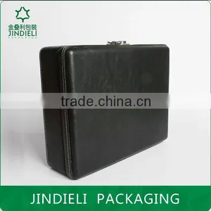 Luxury Black Wooden Watch Box Packaging thumbnail-5