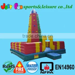Coniform Inflatable Climbing Wall With Snake for Sports thumbnail-1