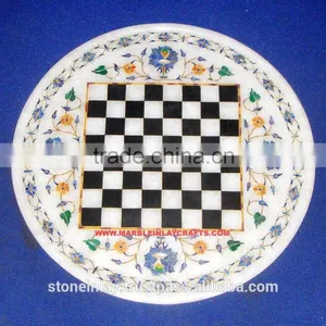 Handcrafted Marble Inlay Plate, Pietra Dura Inlay Plate thumbnail-1