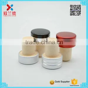 Hot Sale Wood Cap Synthetic Cork Wine Bottle Stopper thumbnail-5