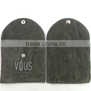 Fashion Velvet Bags Black Gold With Gold Strings thumbnail-2