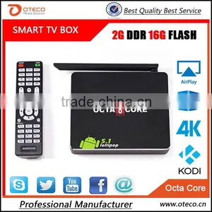 The Latest Smart tv Box Octa Core tv Box CSA90 Android 5.1 OS RK3368 4K HD H.265 2GB RAM 16GB FLASH KODI thumbnail-1