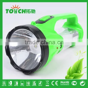 Multifunctional LED Plastic Solar Rechargeable Flashlight Lamp With Charger Plastic Camping Light Lamps thumbnail-3