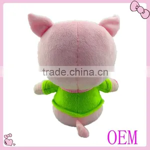 Factory Custom Lovely Stuffed Plush Pink Pig thumbnail-3