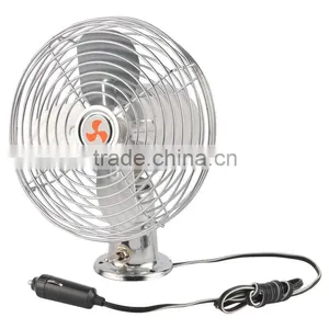 (WIN-101) Adjustable Chrome 12V Car Pedestal Fan Boat Interior Cooler Metal New 12V DC thumbnail-1
