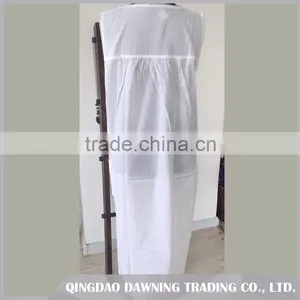 Fine Price White Cotton Sleepwear Women Nightgown thumbnail-2