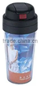 2014 Hot Sale High Quality Double Wall Stainless Steel Heart Shape Couple Coffee Mug thumbnail-1