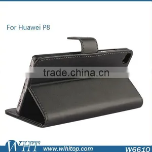 High Grade Folio Style PU Leather Flip Back Cover Wallet Case for Huawei P8 thumbnail-3