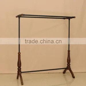 QD-F170 Wooden Clothes Hanging Drying /display Rack thumbnail-1