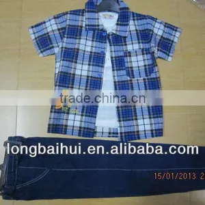 2013 Kids Clothing Overstock Cheap Wholesale ,boy's T-shirts 3pcs Sets thumbnail-1