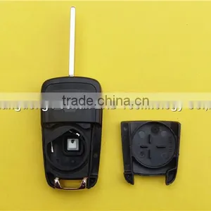 Flip Folding Key Shell for Chevy Remote Key Case Cover 3 Buttons Chevrolet Cruze HU100 Blade thumbnail-6