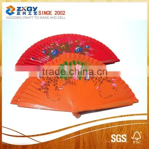 New! Hand-painted Spanish Wooden Hand Fan Whloesale or Retail thumbnail-1