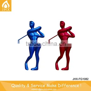 Modern Garden Golf Player Life Size FRP Statues thumbnail-1