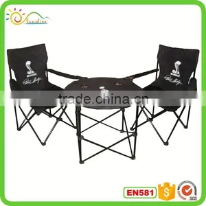 Portable Folding Table With Chairs for Camping and Picnic thumbnail-1