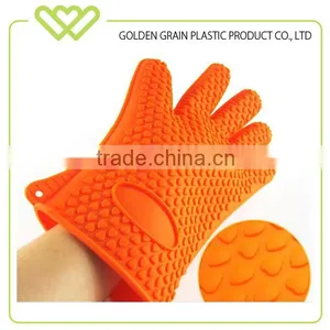 Heat Resistant Softtextile Silicon Kitchen Bbq Gloves With 5 Fingers Quality Choice thumbnail-2