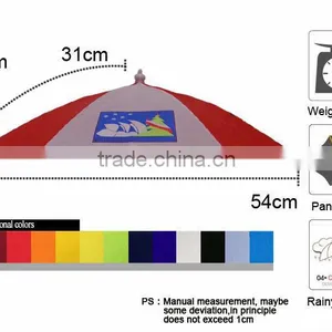 Cheap Promotional Umbrella Hats Fashion Summer and Winter Hard Hat Umbrella 12" X 8K Football Fan Umbrella Hat thumbnail-4