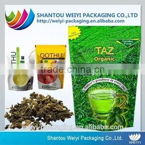 Custom Stand up Organic Empty Tea Bags With Logo Print thumbnail-1