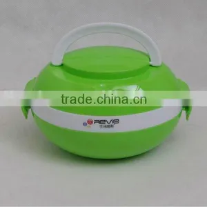 Egg-shaped Double Layers Plastic Lunch Box With Handle thumbnail-1