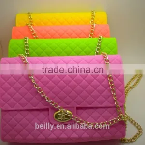 2016 New Hot Design Silicone Rubber Beach Shopping Bag With Zipper thumbnail-1
