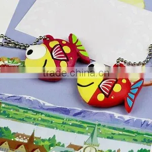 Cartoon Fish Shape Custom Soft PVC 3D Key Cap Factory thumbnail-1