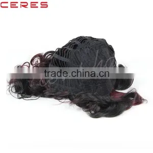 R1B/118# Ombre Color Wig High Temperature Flame Retardant Synthetic Curly Wig thumbnail-6