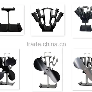 2 Blades Eco Stove Fan Heat Powered Stove Fan thumbnail-5