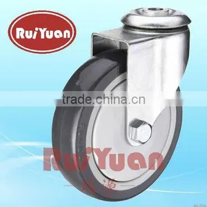 Euro Type Polyurethane Bolt Hole Swivel Caster thumbnail-1